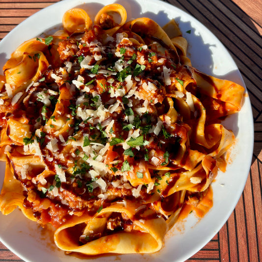 2/8 Calabrian Chili Pappardelle with Sausage and Fennel