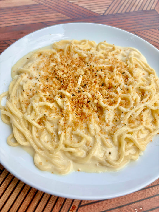 9/28 Roasted Garlic Miso Cream Spaghetti