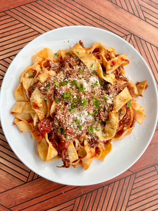 11/2 Braised Beef Pappardelle with Parmesan and Parsley